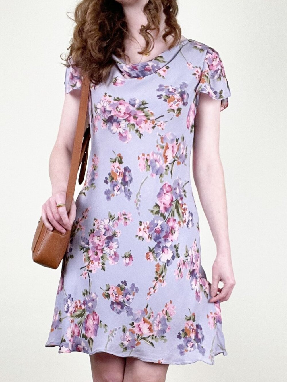 Vintage Y2K 100% Silk Floral Slip Mini Dress Romantic Dainty Feminine 90s 2000s